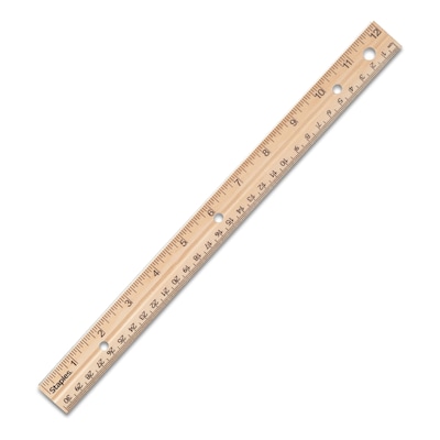 Staples 12 Wooden Ruler Imperial/Metric (51891) 2773009