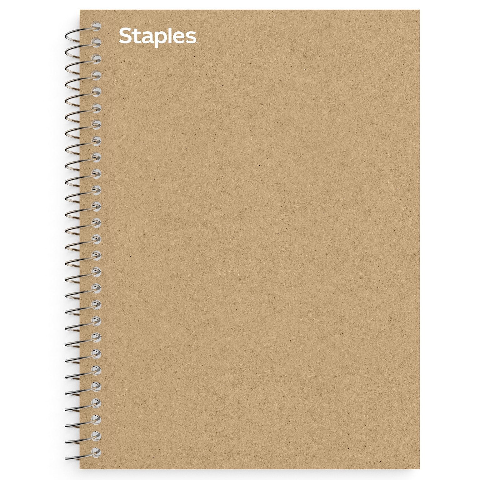 Staples Premium 1-Subject Notebook, 5.875 x 9, College Ruled, 100 Sheets, Brown (TR52120)