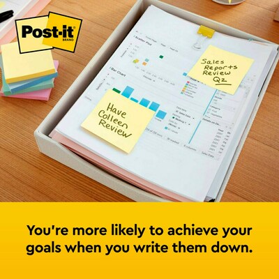 Post-it Notes. 1 3/8 x 1 7/8 Inches, Canary Yellow, 12-Pads/Pack