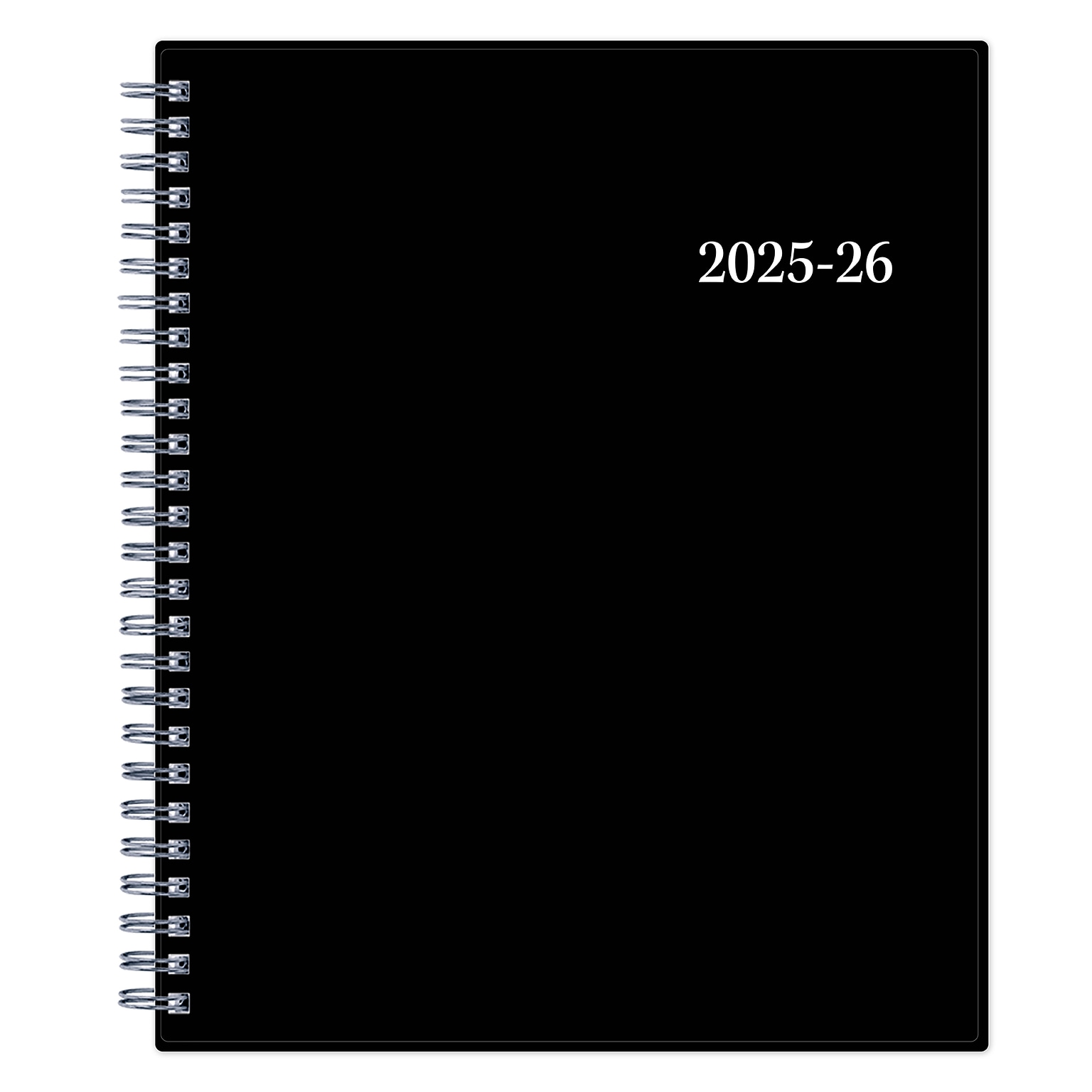 2025-2026 Blue Sky Enterprise 7 x 9 Academic Year Weekly & Monthly Planner, Plastic Cover, Black (131982-A26)