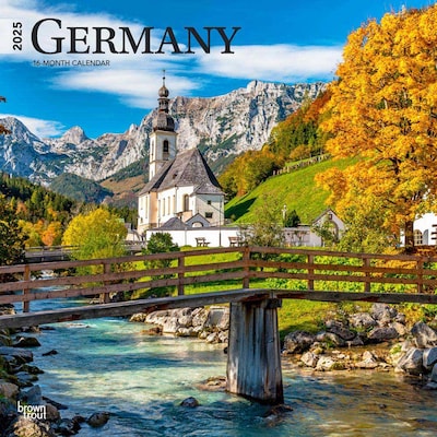 2025 BrownTrout Germany 12 x 12 Monthly Wall Calendar (9781975478056)