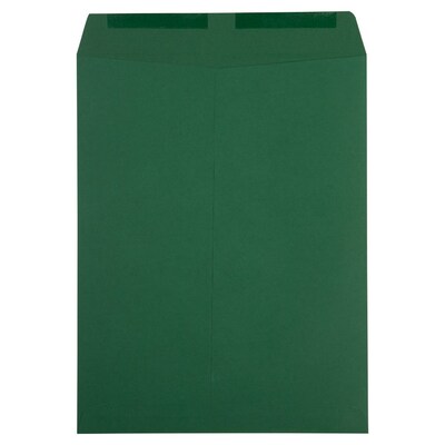 JAM Paper Catalog Envelope 10" x 13", Dark Green, 25/Pack (31287538)