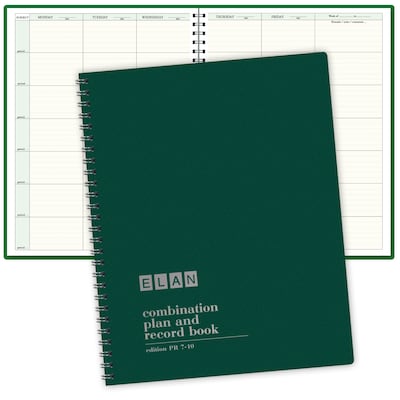 ELAN Undated Combination Plan and Record Book, 8.5 x 11, 30/Pack (PR7-10-CP)