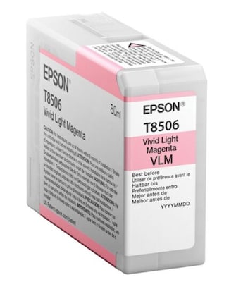 Epson T850 UltraChrome High-Yield Ink, Vivid Light Magenta (T85060N)