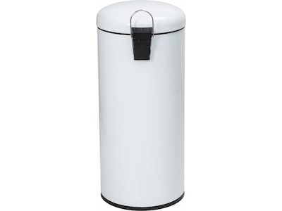Better Homes & Gardens 7.9 Gallon Trash Can, Oval Kitchen Step Trash Can,  Stainless Steel 