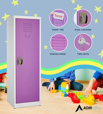 AdirOffice 48" Single Tier Purple Storage Locker (629-01-PUR)