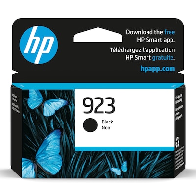 HP 923 Black Standard Yield Ink Cartridge (4K0T3LN), print up to 500 pages