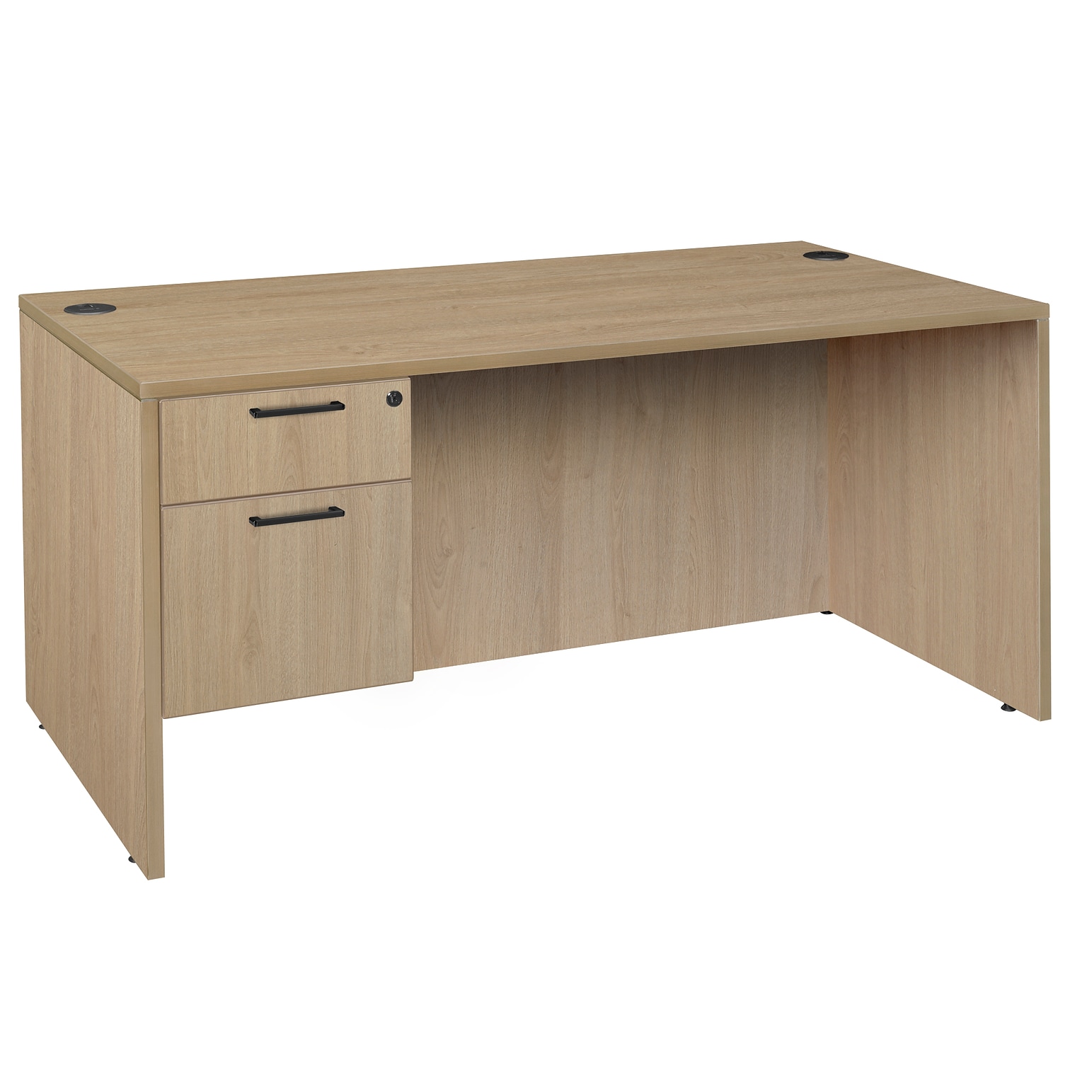 Regency Legacy 60 Executive Desk w/ Single Pedestal Drawer Unit, Noble Oak (LSP6030NO)