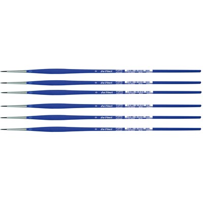 da Vinci FORTE-Acrylics Oil and Acrylic Synthetic Student Round Brush, 6 Brushes/Pack (DVXVA86300-6)