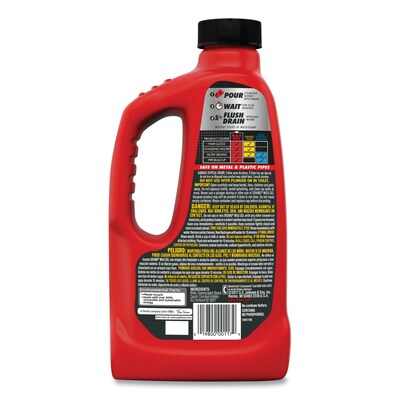 Drano Max Gel Clog Remover Degreaser, 32 oz., 12/Carton (694768)