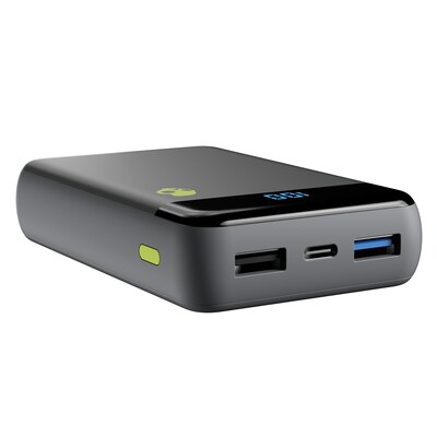 Skullcandy Fat Stash 2 USB-A/USB-C Power Bank for Multiple Brands, 10000 mAh, Chill Gray (SKDS7PZZP916)