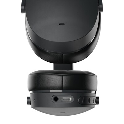 Skullcandy Hesh Wireless Active Noise-Canceling Over-Ear Headphones with Microphone, Bluetooth, True Black (S6HHW-N740)