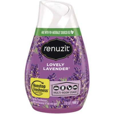 Renuzit Adjustable Air Freshener, Lovely Lavender, 7oz Cone, 12/Carton (AMY43133CT)