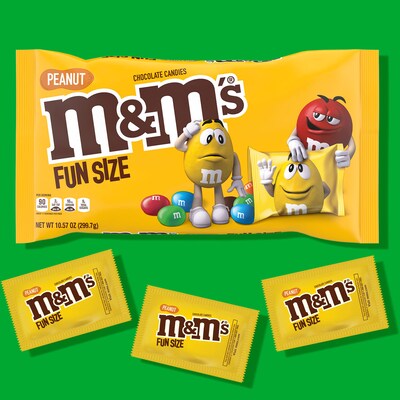 M&Ms Fun Size Peanut Milk Chocolate Pieces, 10.57 oz. (MMM53666)