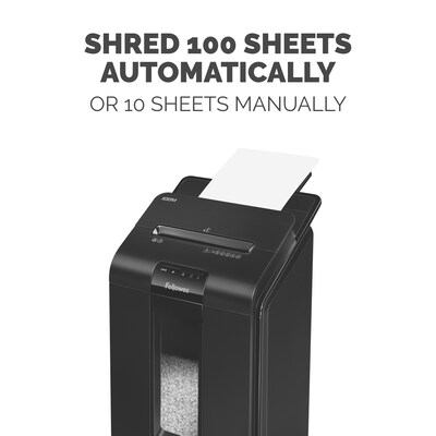 Fellowes AutoMax 100M 100-Sheet Micro-Cut Commercial Shredder (4629001)