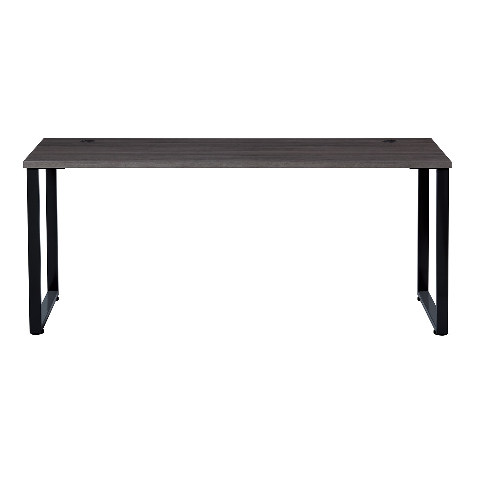 Hirsh Computer and Office Desk, 72 x 24, Black/Weathered Charcoal (23986)