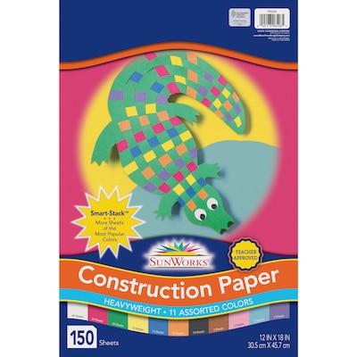 Prang (Formerly SunWorks) Construction Paper, 10 Assorted Colors, 9 x 12,  500 Sheets