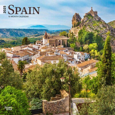 2025 BrownTrout Spain 12 x 12 Monthly Square Wall Calendar (9781975476250)