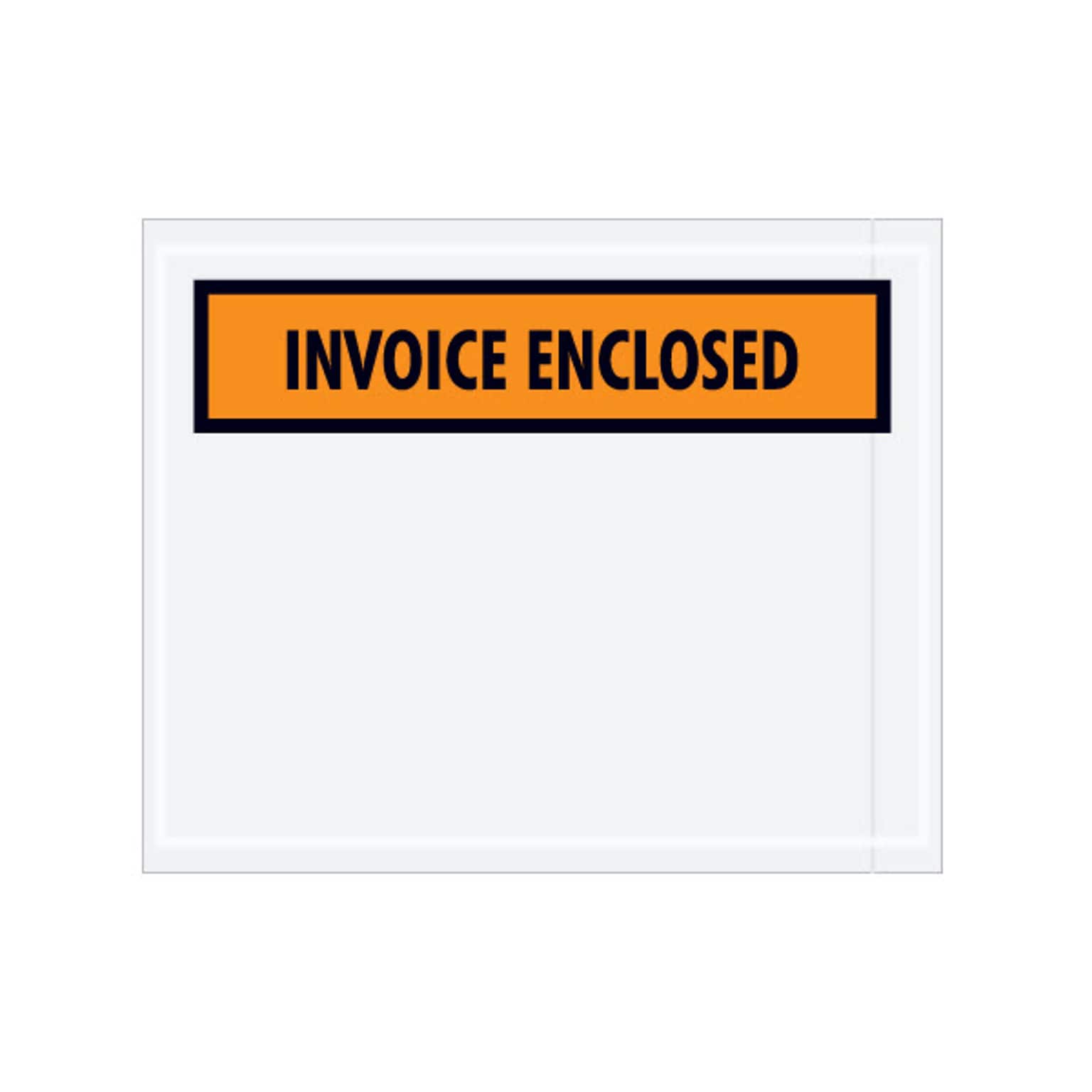 Packing List Envelopes, 4-1/2 x 5-1/2, Orange Panel Face Invoice Enclosed, 1000/Case