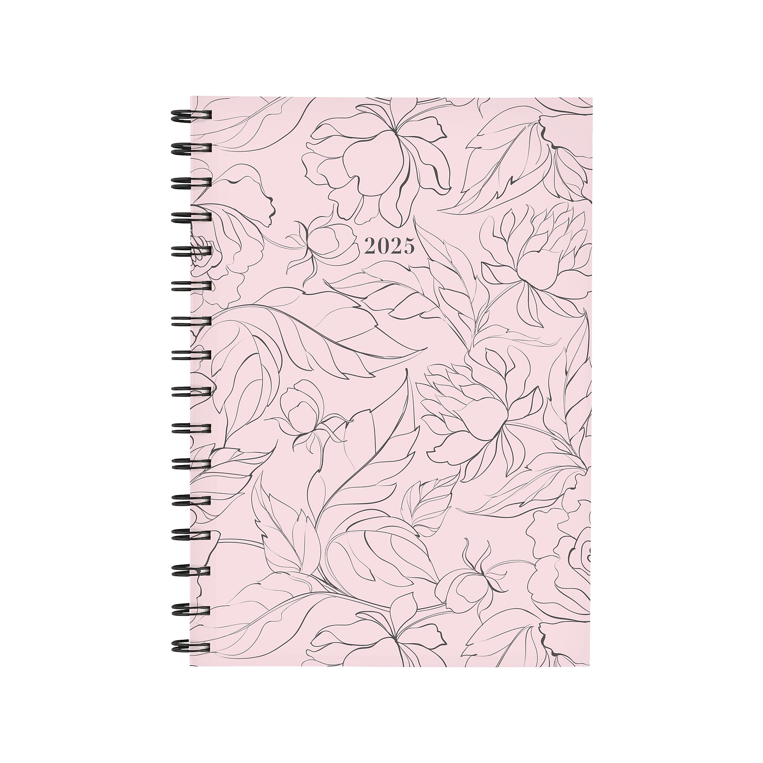 2025 Cambridge Alicia 5.5 x 8.5 Weekly & Monthly Planner, Poly Cover, Pink/Black (1726-200-25)