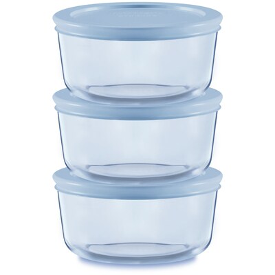 Pyrex Simply Store® Tinted 6-pc Round Storage Pack with Lids