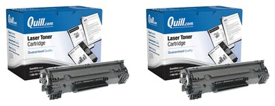 Quill Brand® Remanufactured Black Standard Yield Toner Cartridge Replacement for Canon 128, 2/Pk (35
