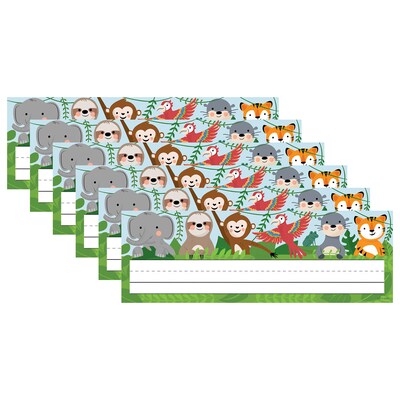 Creative Teaching Press Jungle Friends Name Plates, 36/Pack, 6 Packs (CTP10939-6)