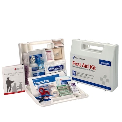 First Aid Only Contractor First Aid Kit, Plastic Case, 25 People, 106 Pieces (223-U/FAO)