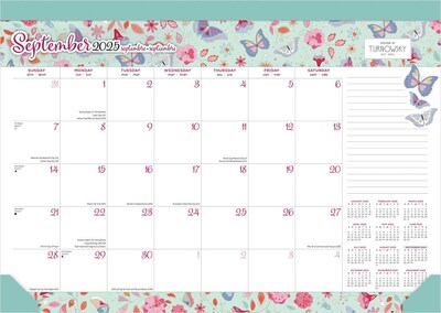 2025 BrownTrout House of Turnowsky 17" x 12" Monthly Desk Pad Calendar (9781975481261)