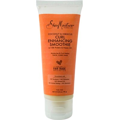 Shea Moisture Coconut & Hibsicus Curl Enhancing Smoothie, 3.2 oz Bottle, 6 Bottles/Bag, 12 Bags/Carton