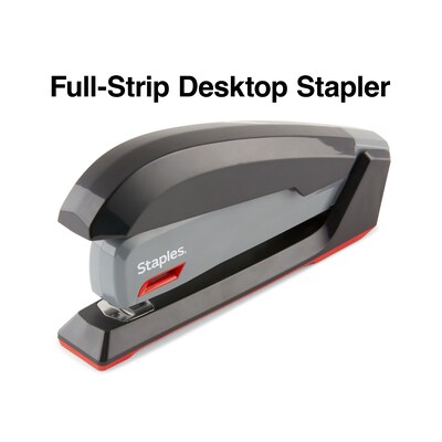InPower™ Spring-Powered Desktop Stapler, 20 Sheets, Black
