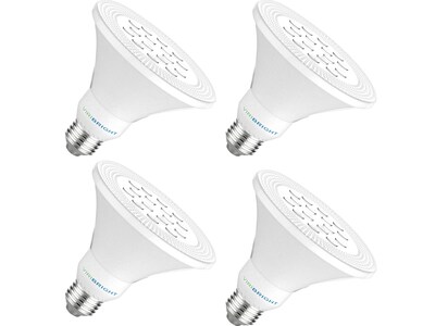 Viribright 9-Watt Cool White LED Floodlight Bulb, 4/Box (754608-4)