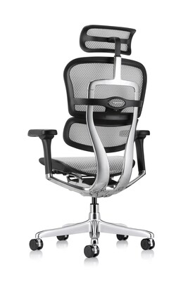 Eurotech Ergohuman Gen2 High Back Mesh Office Chair w/ Headrest, Gray (ME7ERG-GEN2-GRY)