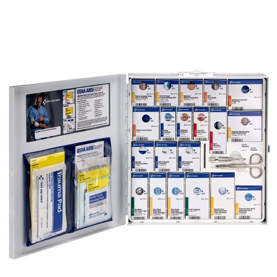 SmartCompliance Food Service Metal First Aid Cabinet without Medication, ANSI Class A, 50 People, 26