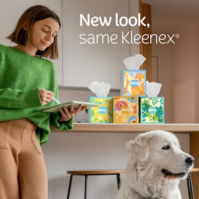 Kleenex Lotion Facial Tissue, 3-Ply, 60 Sheets/Box, 4 Boxes/Pack (25834) |  Quill.com