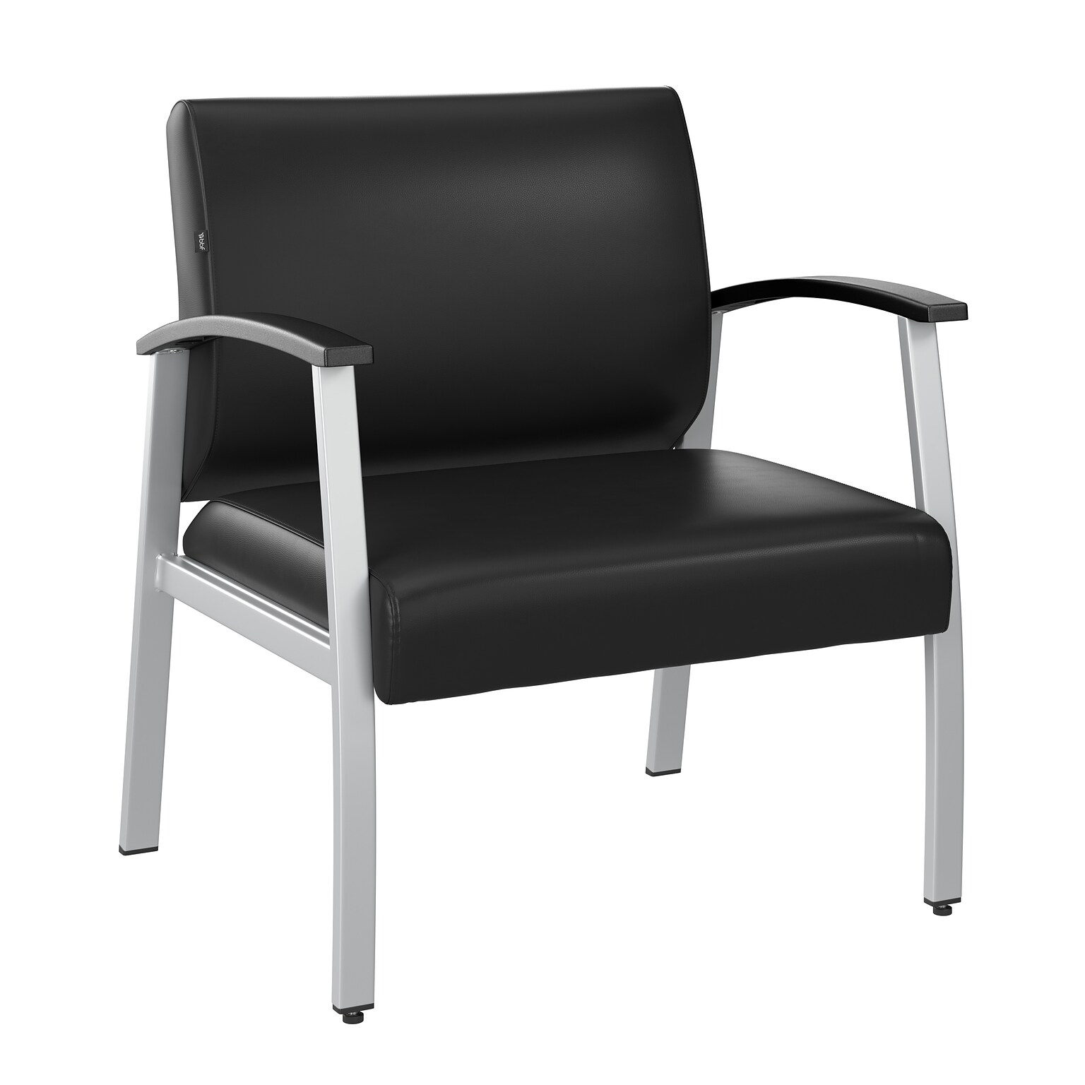 Bush Business Furniture Arrive Vinyl Bariatric Guest Chair, Black (CH3902BVL-03)