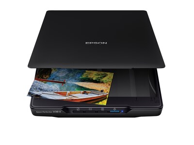 Epson Perfection V39 II Flatbed Portable Photo Scanner, Black (B11B268201)  | Quill.com