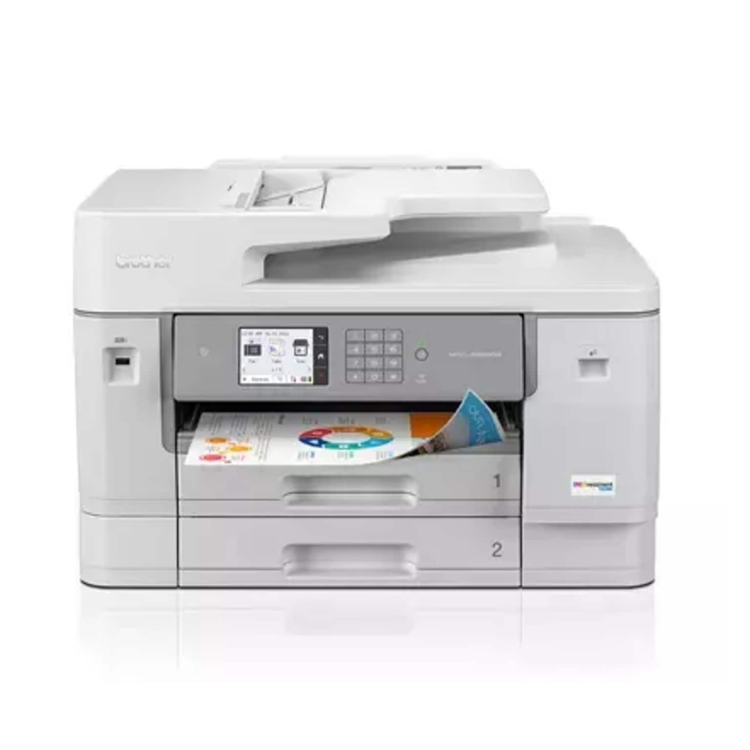 Brother INKvestment Tank MFC-J6955DW Wireless Color Inkjet Printer, All-In-One Supertank, Print, Scan, Copy, Fax