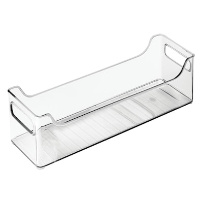 iDESIGN Medium Stackable Plastic Storage Bin, Clear (73430)