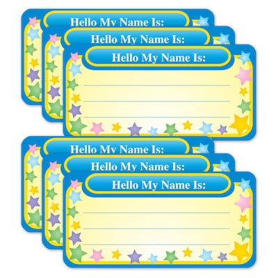 Creative Shapes Etc. My Name Is Nametags, 36/Pack, 6 Packs (SE-814-6)