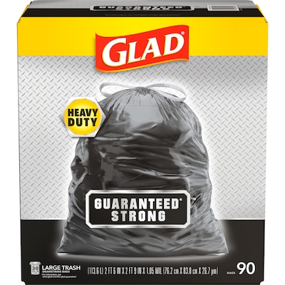 13 Gallon Blue Recycling Bags /W Drawstrings - 0.7 MIL - 45 Count