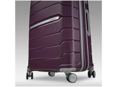 Samsonite Freeform 27.95" Hardside Suitcase, 4-Wheeled Spinner, TSA Checkpoint Friendly, Amethyst Purple (78256-B170)