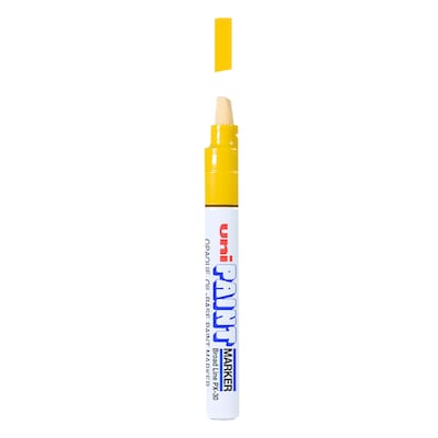 uni PAINT PX-21 Oil-Based Paint Marker, Fine Line, Yellow (63705)