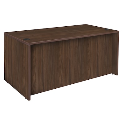 Regency Legacy 60 x 30 in. Office Desk with Double Pedestal Drawer Unit, Neo Walnut (LDP6030NW)