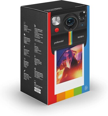 Polaroid Now 2nd Generation I-Type Instant Film Bluetooth Camera, Black (9076)