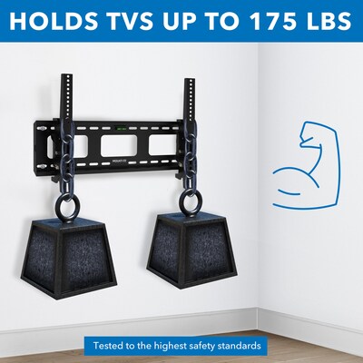 Mount-It! Tilt Wall TV Mount for 37" - 80" Screens, 175 lbs. Max. (MI-303B)