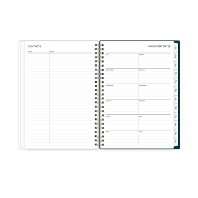 2025-2026 Blue Sky Greta 5.875" x 8.625" Academic Year Weekly & Monthly Planner, Plastic Cover, Multicolored (136482-A26)