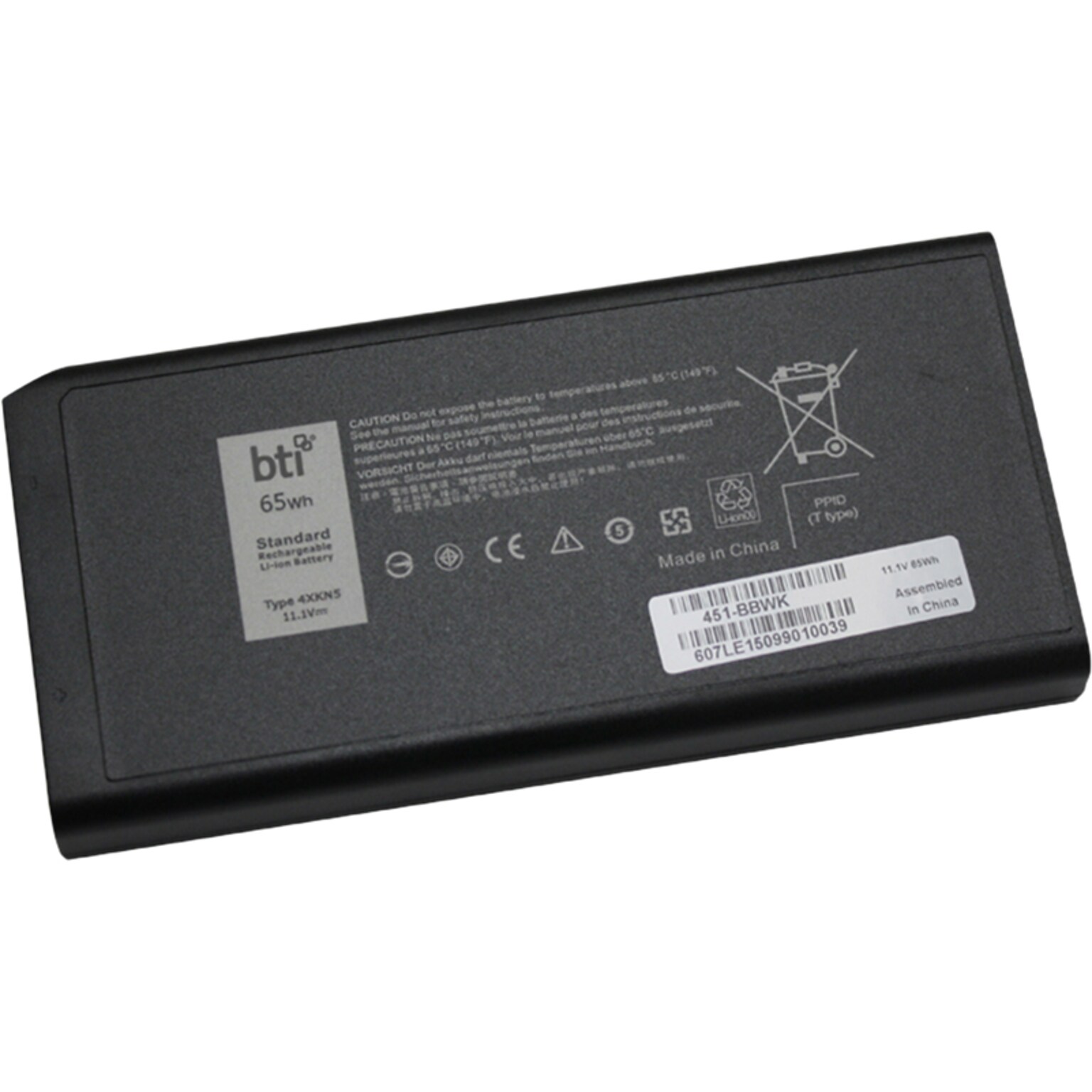 Battery Technology Li-Ion Replacement Battery for Dell Latitude 14 Laptops, 5856mAh (451-BBWK-BTI)