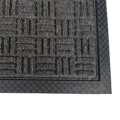 Floortex Doortex Ribmat Indoor / Outdoor Entrance Mat, 72 x 48, Charcoal (NREMFLLV0109)