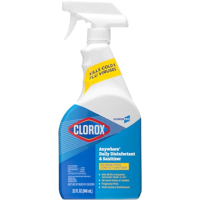 CloroxPro Anywhere Daily Disinfectant and Sanitizer, 32 fl. oz. (01698)